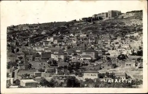 Ak Nazaret Nazareth Israel, Gesamtansicht