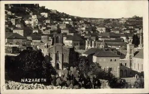 Ak Nazareth Nazareth Israel, Gesamtansicht