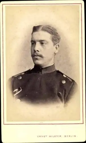 CDV 1874, Lehnert, Second Lieutenant Schlesisches Füsilier Regiment 38