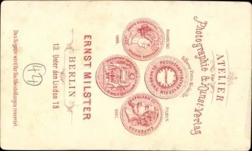 CDV 1874, Reuter, Second Lieutenant 4. Ostpreußisches Grenadier Regiment 5