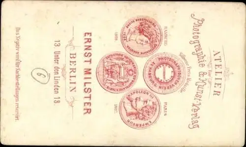 CDV 1874, Gomlicki, Second Lieutenant 4. Pommersches Infanterie Regiment 21