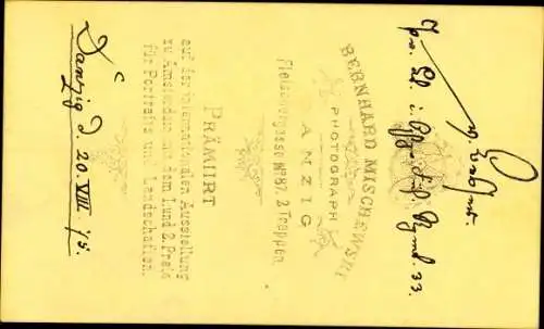CDV 1874, Albrecht von Roon, Füsilier Regiment Graf Roon Nr. 33