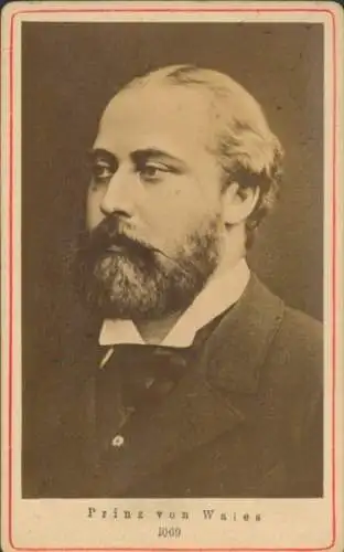 CdV Prinz von Wales, König Edward VII, Portrait