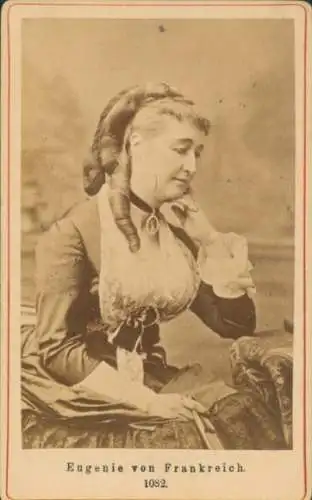 CdV Eugénie de Montijo, Kaiserin von Frankreich, Portrait