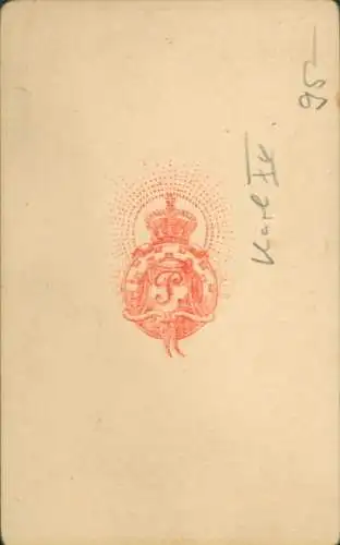 CdV Karl XV, König von Schweden, Portrait in Uniform