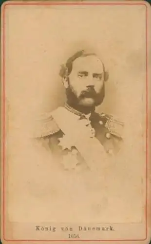 CdV Christian IX, König von Dänemark, Portrait in Uniform