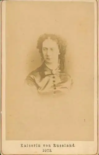 CdV Kaiserin von Russland, Maria Alexandrovna, Marie von Hessen-Darmstadt, Portrait