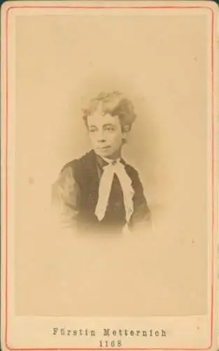 CdV Fürstin Pauline von Metternich, Portrait