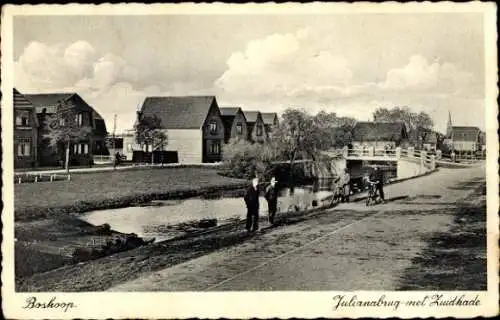 Ak Boskoop Alphen aan den Rijn Südholland Niederlande, Julianabrug, Zuidkade