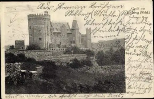 Ak Stolberg im Rheinland, Stolberger Burg