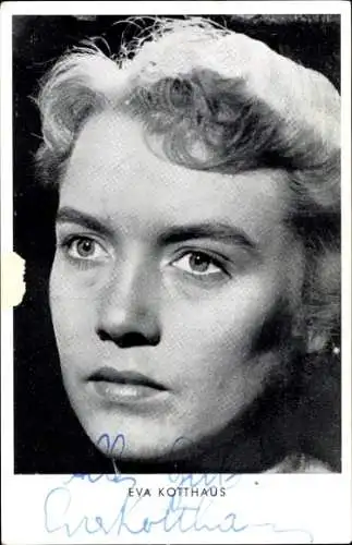 Ak Schauspielerin Eva Kotthaus, Portrait, Autogramm, Himmel ohne Sterne