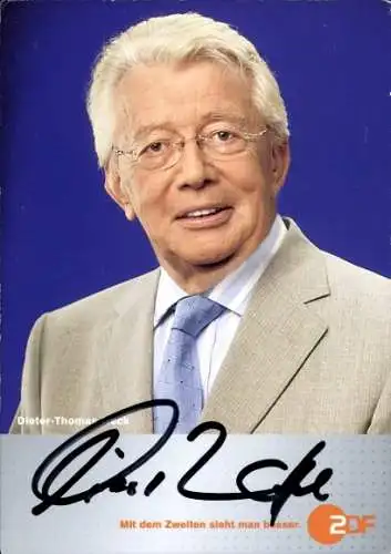 Ak Schauspieler Dieter Thomas Heck, Portrait, Autogramm