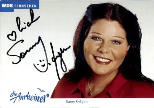 Ak Schauspielerin Samy Orfgen, Portrait, Autogramm