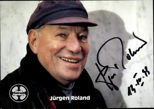 Ak Schauspieler Jürgen Roland, Portrait, Autogramm, Großstadtrevier, Tatort