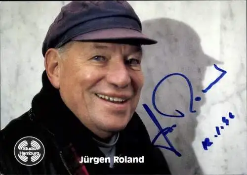 Ak Schauspieler Jürgen Roland, Portrait, Autogramm, Großstadtrevier, Tatort