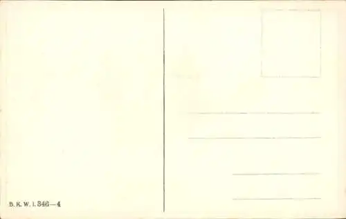 Künstler Ak Verwundeter Mann wird weggetragen