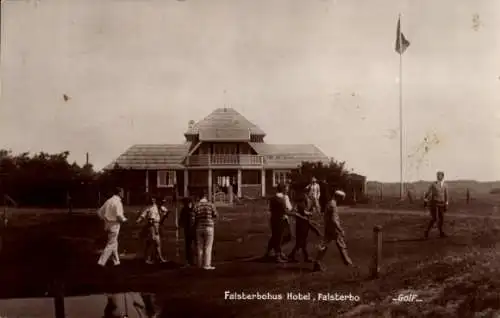 Foto Ak Falsterbo Skåne Schweden, Falsterbohus Hotel, Golfplatz