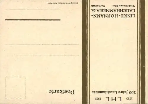 Ak Linke Hofmann Lauchhammer AG, Rohrzieherei, 200 Jahrfeier Lauchhammer