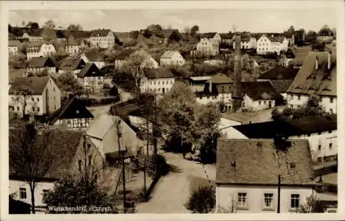 Ak Wünschendorf Pockau Lengefeld im Erzgebirge Sachsen, Teilansicht