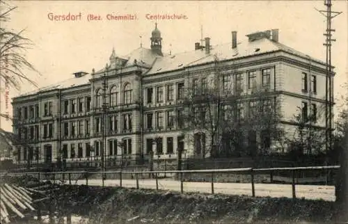 Ak Gersdorf in Sachsen, Centralschule