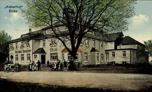 Ak Erlau in Sachsen, Gasthaus Kaiserhof