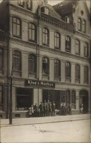 Ak Zwickau in Sachsen, Römerstraße 22, Spezialhaus für Fleischer Klug und Markus, Jahr 1919