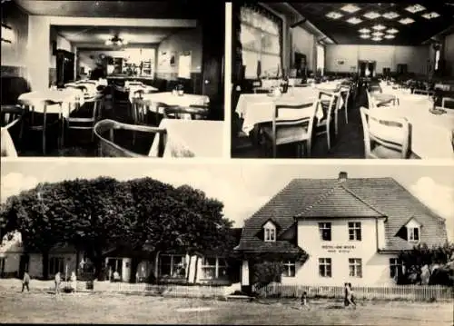 Ak Neuendorf Hiddensee Ostseebad, Hotel Am Meer mit Haus Gisela