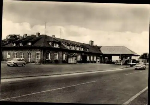 Ak Köckern Sandersdorf Brehna im Kreis Anhalt Bitterfeld, Autobahn Raststätte, Tankstelle