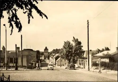 Ak Lychen in der Uckermark, Stargarder Straße mit dem Stargarder Tor