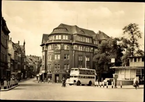 Ak Zeitz an der Weißen Elster im Burgenlandkreis, Blick in die Wendische Straße