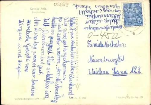 Ak Coswig in Anhalt, Krankenhaus