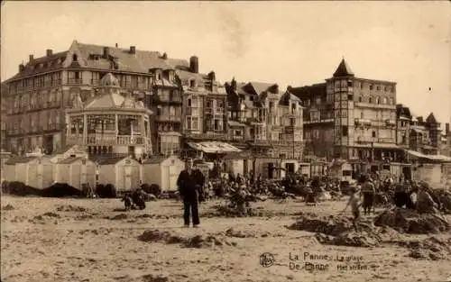 Ak La Panne De Panne Westflandern, Strandleben