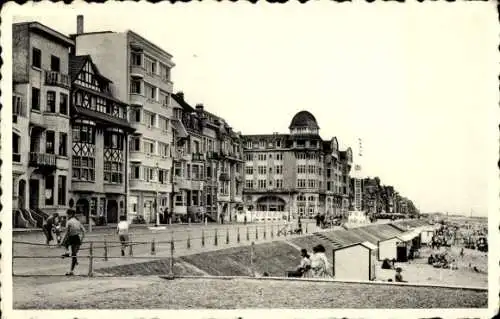 Ak Westende Westflandern, Promenade, Strand