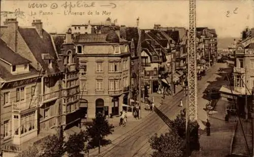 Ak La Panne De Panne Westflandern, Avenue de la Mer