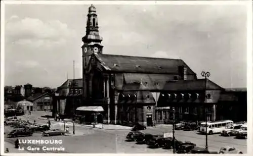 Ak Luxemburg Luxembourg, Zentralbahnhof