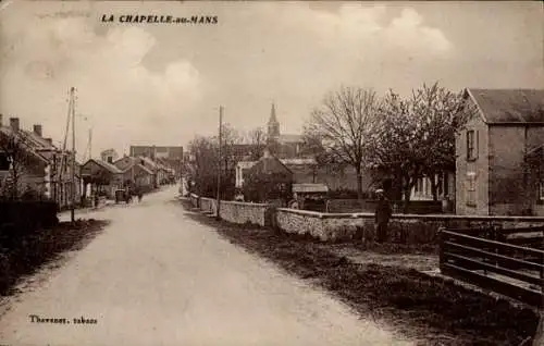 Ak La Chapelle-au-Mans Saône-et-Loire, Grande Rue