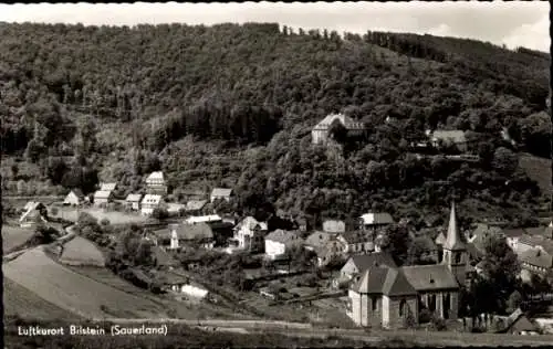 Ak Bilstein Lennestadt im Sauerland, Teilansicht, Kirche