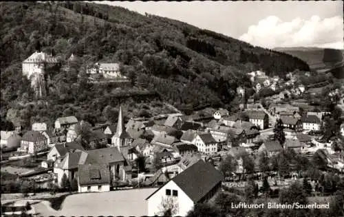 Ak Bilstein Lennestadt im Sauerland, Teilansicht, Kirche