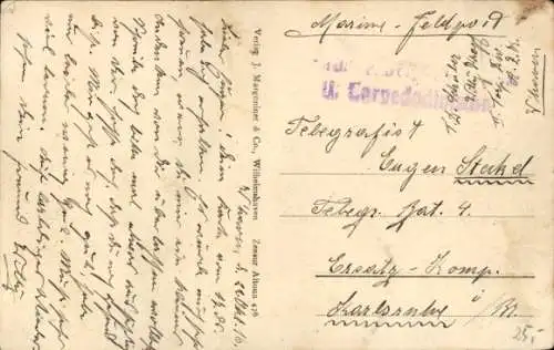 Ak Deutsches Kriegsschiff, SMS Oldenburg, Kaiserliche Marine