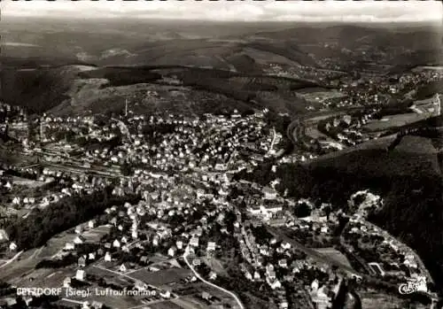 Ak Betzdorf an der Sieg, Luftaufnahme