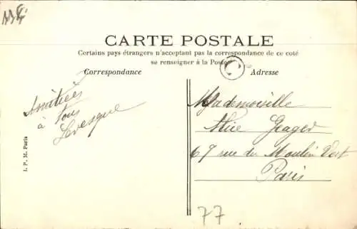 Ak Trilbardou Seine et Marne, Abreuvoir