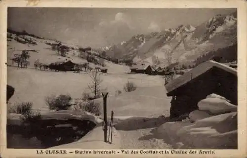 Ak La Clusaz Haute Savoie, Station hivernale, Val des Confins, Chaine des Aravis