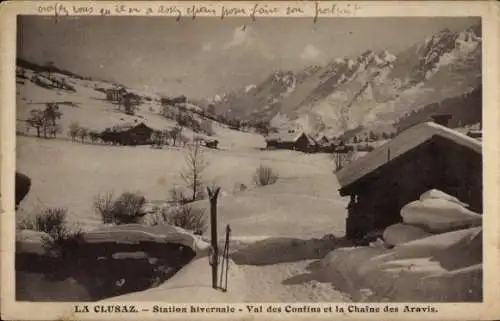 Ak La Clusaz Haute Savoie, Station hivernale, Val des Confins, Chaine des Aravis