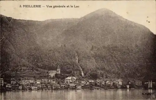 Ak Meillerie Haute Savoie, Panorama, See