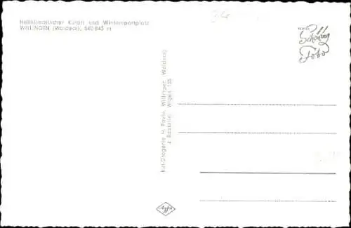 Ak Willingen im Upland Waldeck Hessen, Panorama