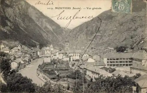 Ak Moutiers Savoie, Gesamtansicht
