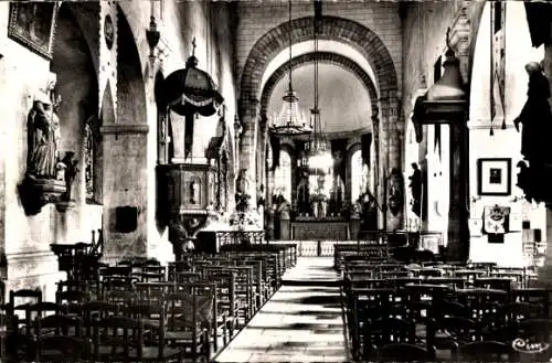 Ak Cosne Nièvre, Eglise St. Agnan, Interieur