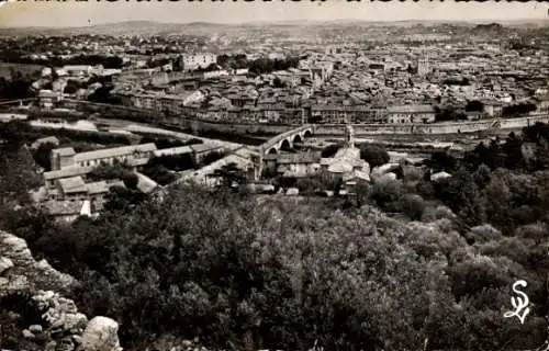 Ak Alès Alais Gard, Vue generale