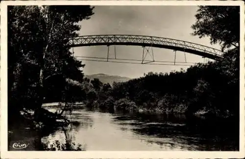 Ak Bagnols sur Cèze Gard, La Passerelle sur la Ceze