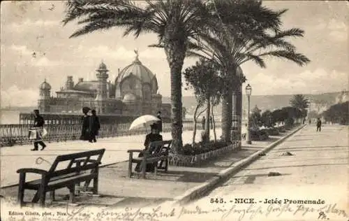 Ak Nice Nizza Alpes Maritimes, Jetee Promenade